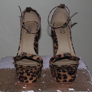 Leopard Block Heels